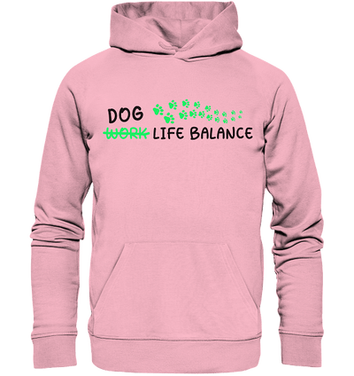 Dog Life Balance - Hundliebhaber - Organic Hoodie Cotton Pink / XS