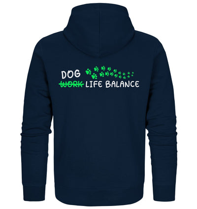 Dog Life Balance - Hundliebhaber - Organic Zipper French Navy / XS