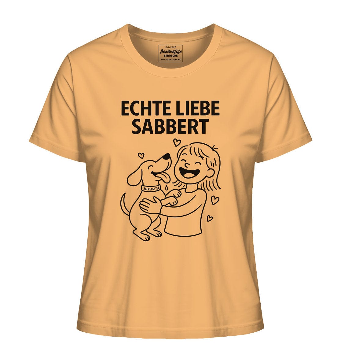 Echte Liebe sabbert - Damen Bio-Shirt