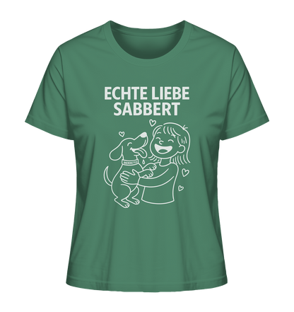 Echte Liebe sabbert – Damen Bio-Shirt Green Bay / XS