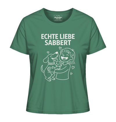 Echte Liebe sabbert - Damen Bio-Shirt Green Bay / XS