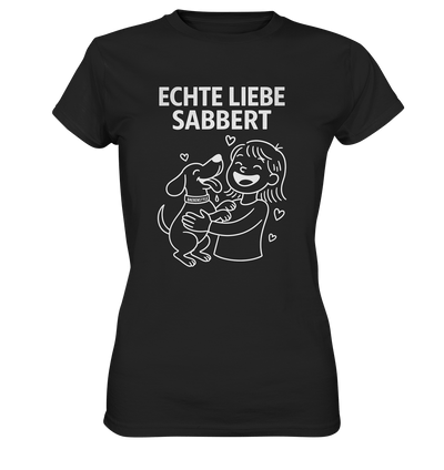 Echte Liebe sabbert - Damen Premium Shirt Black / XS