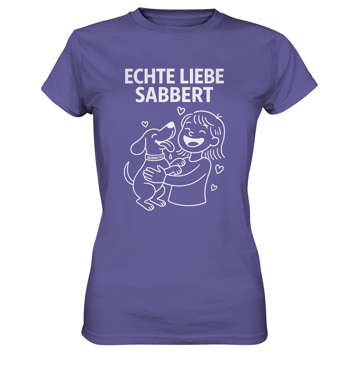 Echte Liebe sabbert - Damen Premium Shirt Millenial Lilac / XS