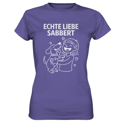 Echte Liebe sabbert - Damen Premium Shirt Millenial Lilac / XS