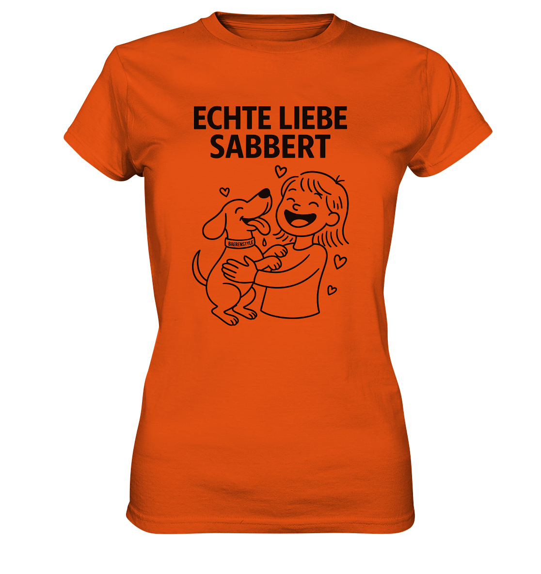 Echte Liebe sabbert - Damen Premium Shirt Orange / XS