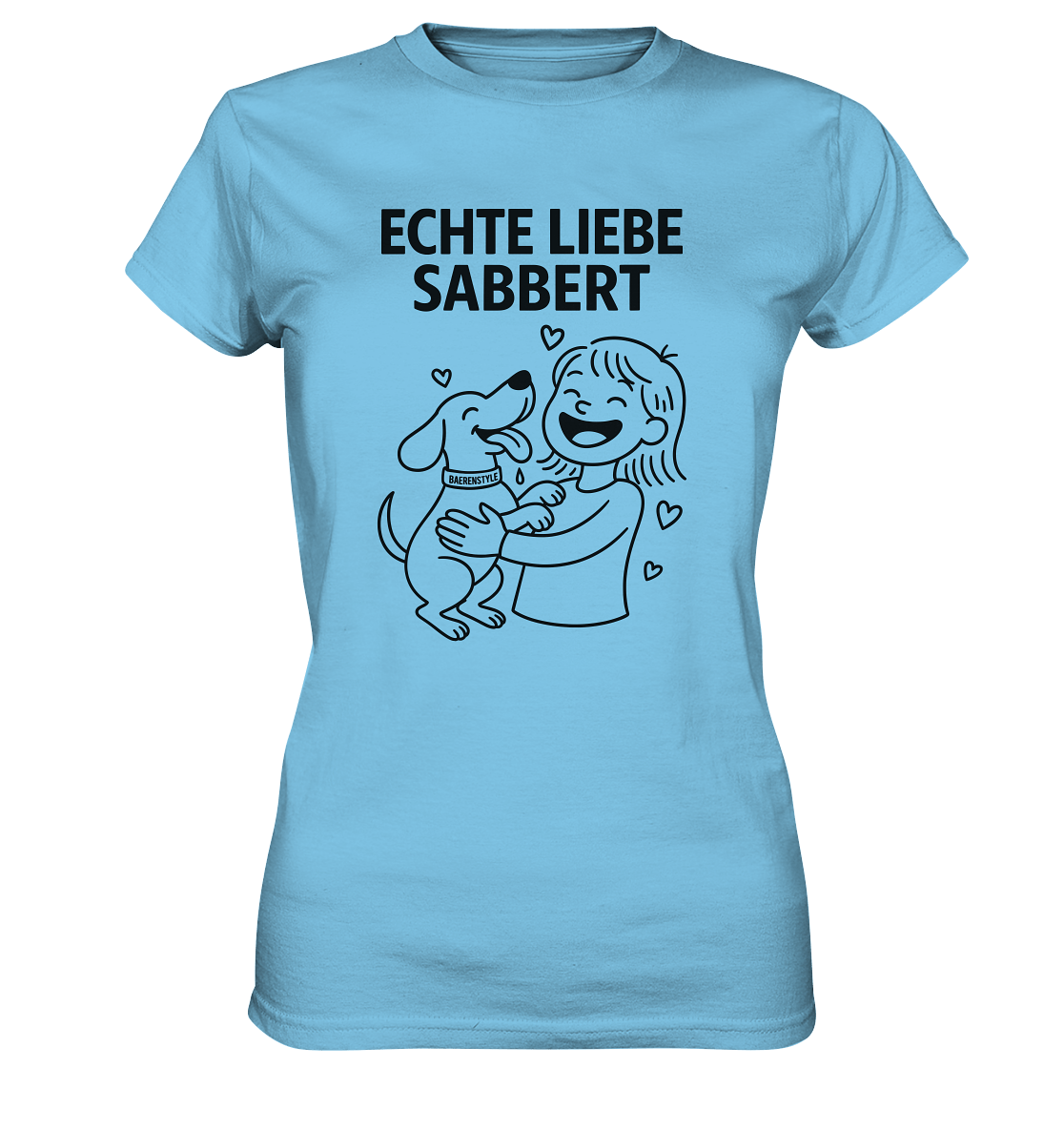 Echte Liebe sabbert - Damen Premium Shirt Sky Blue / XS