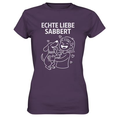 Echte Liebe sabbert - Damen Premium Shirt Urban Purple / XS