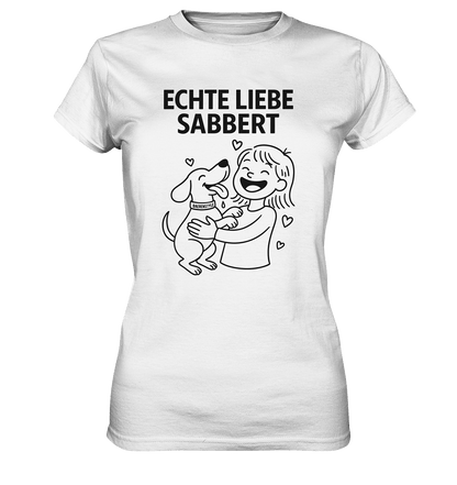 Echte Liebe sabbert - Damen Premium Shirt White / XS