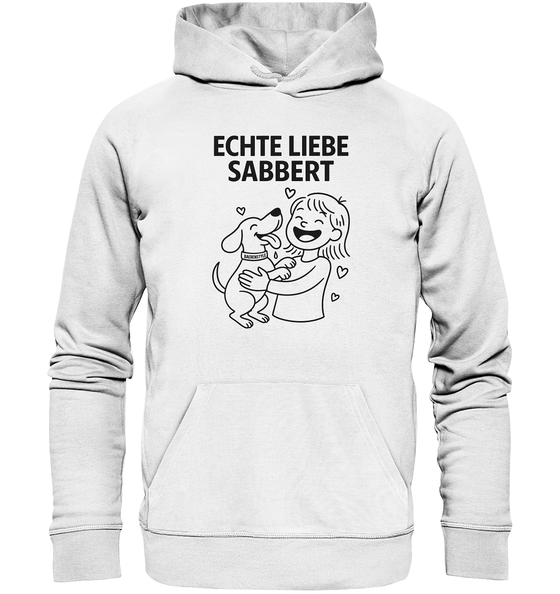 Echte Liebe sabbert - Organic Hoodie White / XS