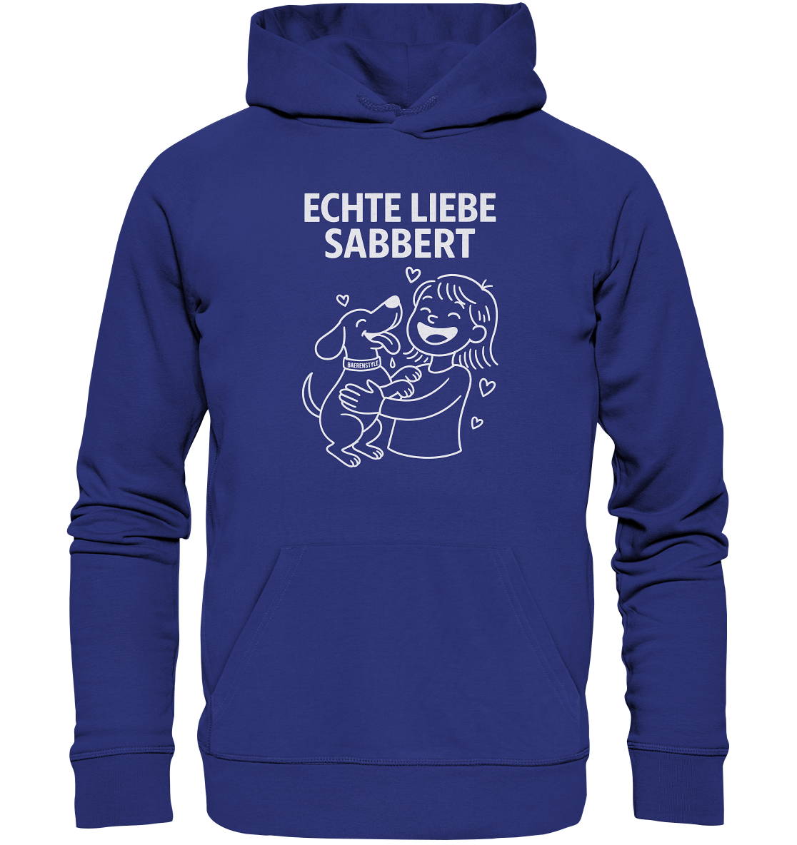 Echte Liebe sabbert - Organic Hoodie Worker Blue / XS