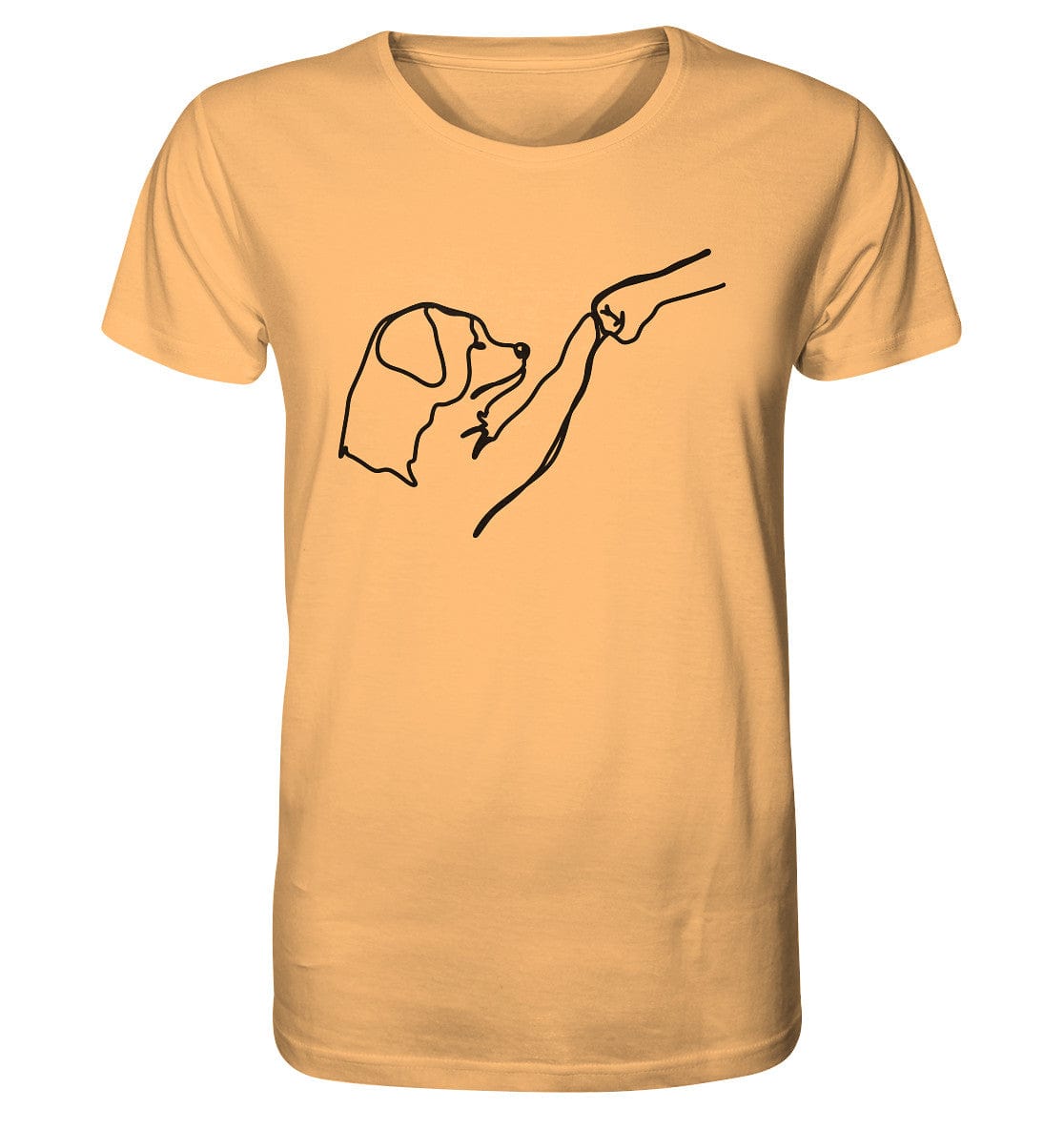 Hund und Mensch in Freundschaft - Hand und Pfote - Organic Shirt Nispero / XS