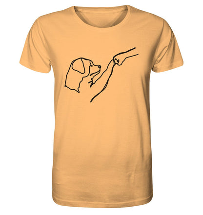 Hund und Mensch in Freundschaft - Hand und Pfote - Organic Shirt Nispero / XS