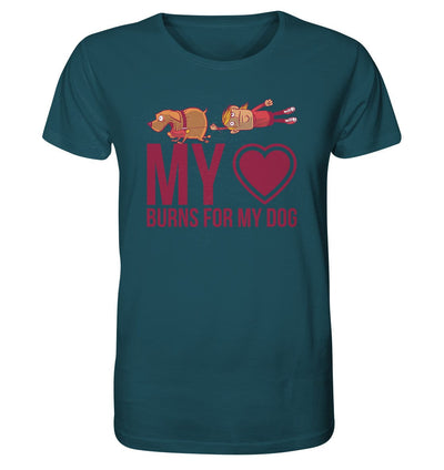 Hundeliebe - My heart burns for my dog - Organic Shirt Stargazer / XS