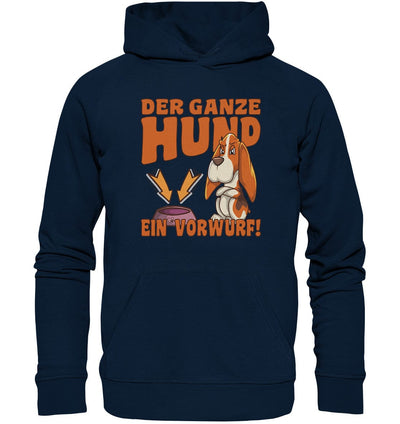 Jagdhund - Der ganze Hund ein Vorwurf - Organic Hoodie French Navy / XS