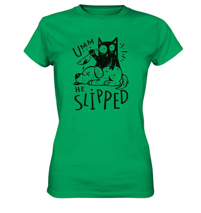 Katze tötet schlafenden Hund - Ladies Premium Shirt Kelly Green / XS