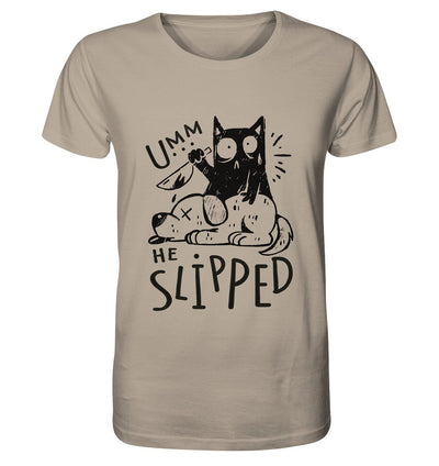 Katze tötet schlafenden Hund - Organic Shirt Desert Dust / XS
