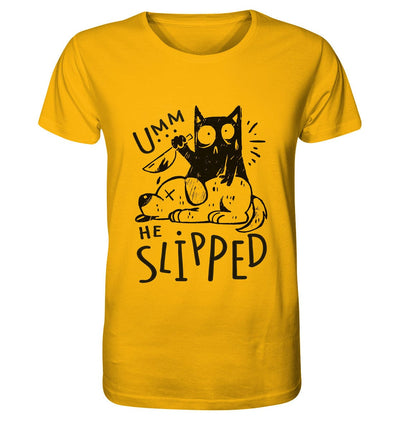 Katze tötet schlafenden Hund - Organic Shirt Spectra Yellow / XS