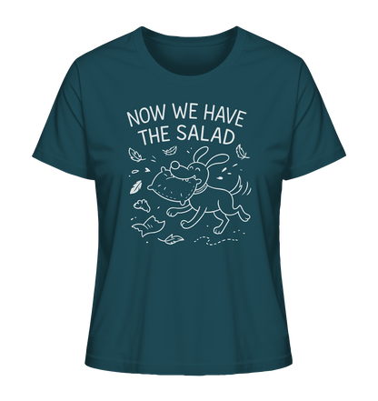 Ladies Organic Shirt – Now we have the salad – Hund & Chaos auf deinem Shirt Stargazer / XS