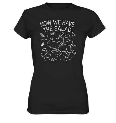 Ladies Premium Shirt – Now we have the salad – Hund & Chaos auf deinem Shirt Black / XS