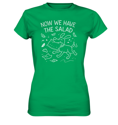 Ladies Premium Shirt – Now we have the salad – Hund & Chaos auf deinem Shirt Kelly Green / XS