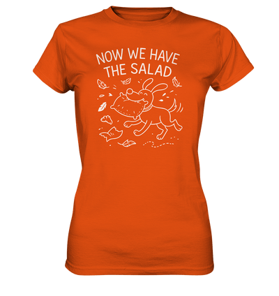 Ladies Premium Shirt – Now we have the salad – Hund & Chaos auf deinem Shirt Orange / XS