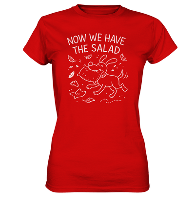 Ladies Premium Shirt – Now we have the salad – Hund & Chaos auf deinem Shirt Red / XS