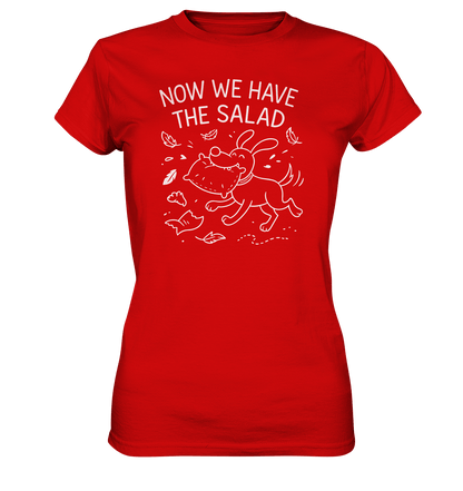 Ladies Premium Shirt – Now we have the salad – Hund & Chaos auf deinem Shirt Red / XS