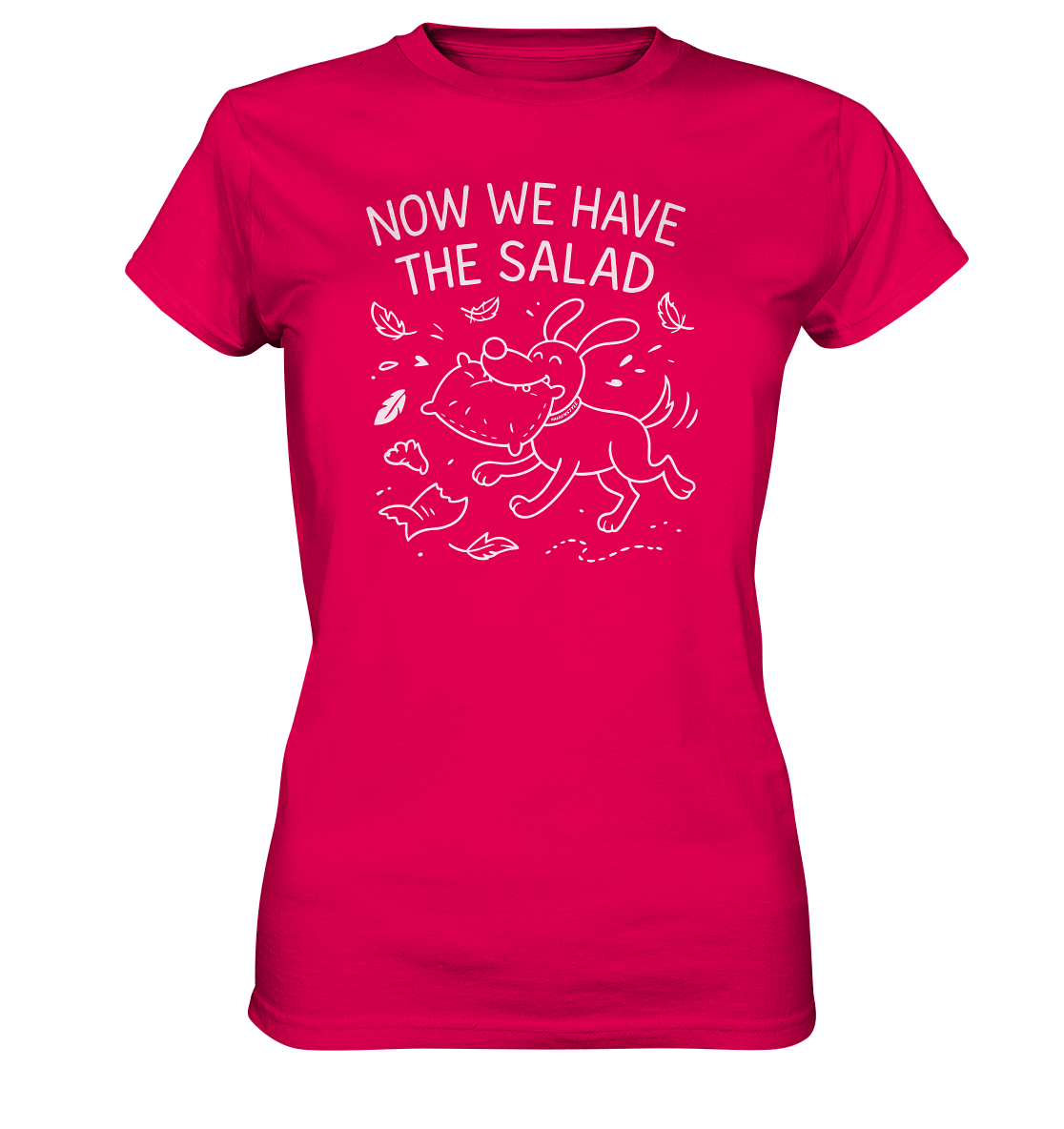 Ladies Premium Shirt – Now we have the salad – Hund & Chaos auf deinem Shirt Sorbet / XS