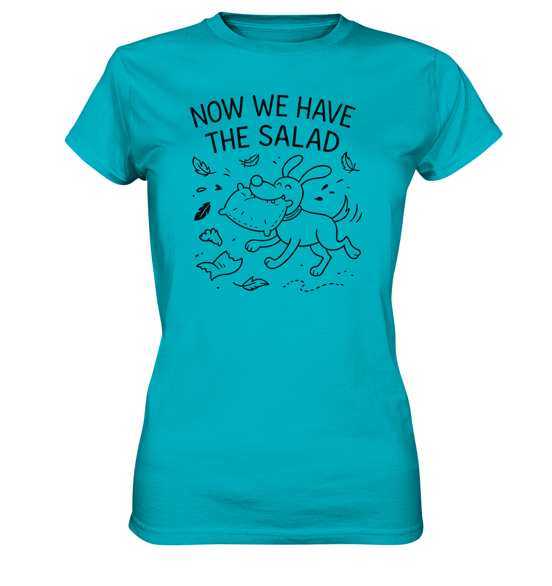 Ladies Premium Shirt – Now we have the salad – Hund & Chaos auf deinem Shirt Swimming Pool / XS