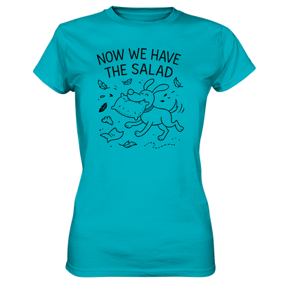 Ladies Premium Shirt – Now we have the salad – Hund & Chaos auf deinem Shirt Swimming Pool / XS