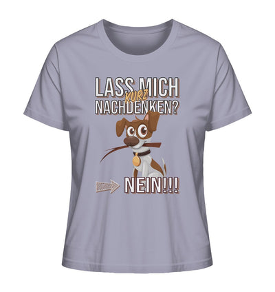 Lass mich kurz nachdenken - Jack Russel - Ladies Organic Shirt Lavender / XS