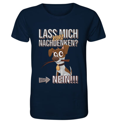 Lass mich kurz nachdenken - Jack Russel - Organic Shirt French Navy / XS