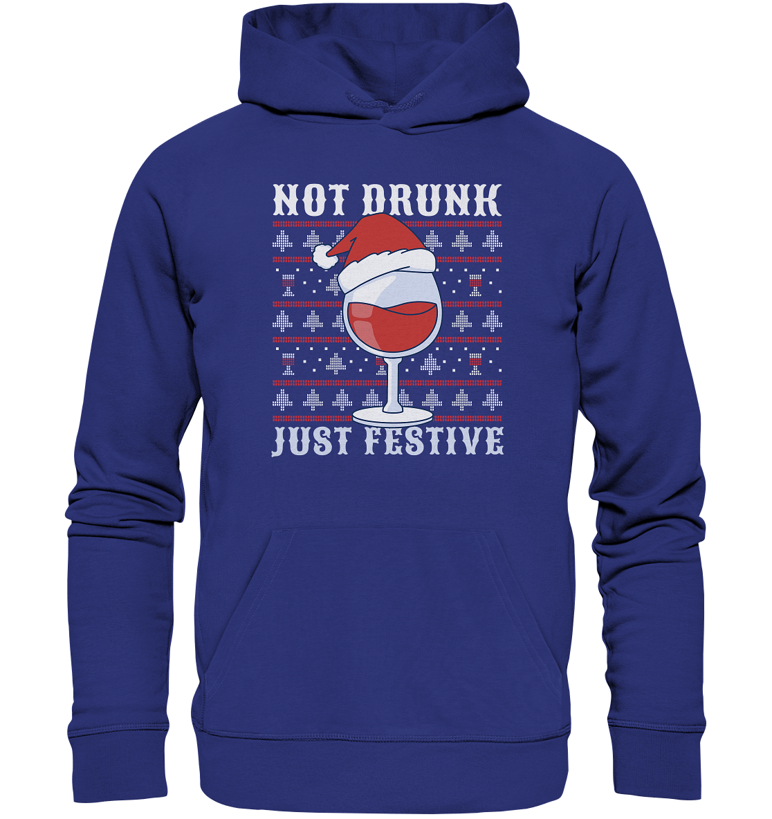 Not drunk, just festive - Weihnachtsmotiv - Organic Hoodie Worker Blue / XS