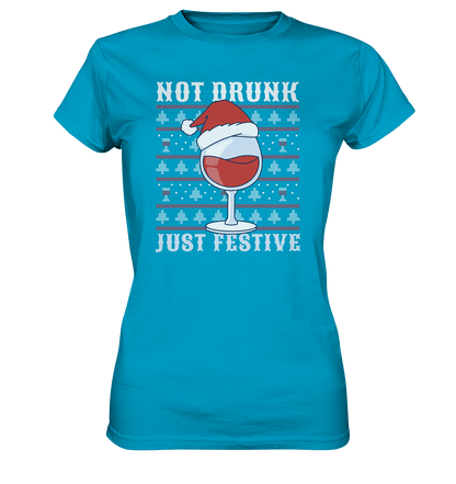 Not drunk, just festive - Weinliebhaber - Ladies Premium Shirt Atoll / XS