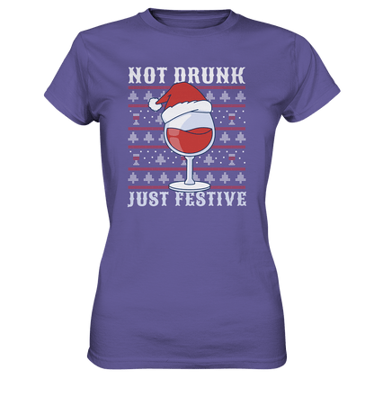 Not drunk, just festive - Weinliebhaber - Ladies Premium Shirt Millenial Lilac / XS