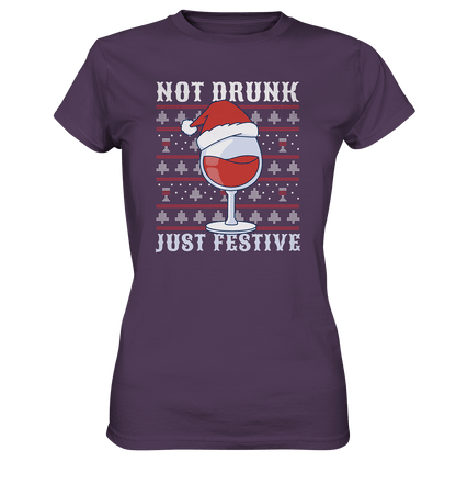 Not drunk, just festive - Weinliebhaber - Ladies Premium Shirt Urban Purple / XS