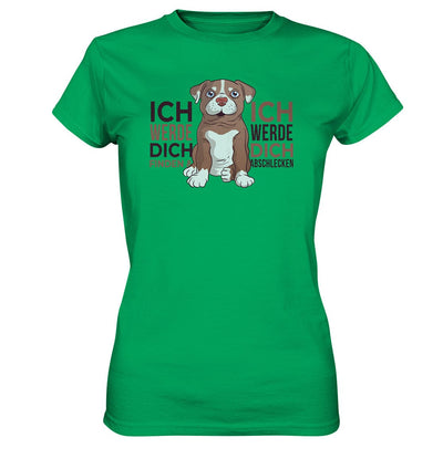 Pitbull - Ich werde dich finden und abschlecken - Ladies Premium Shirt Kelly Green / XS