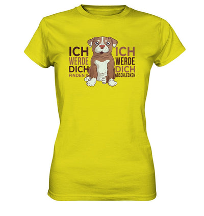 Pitbull - Ich werde dich finden und abschlecken - Ladies Premium Shirt Pixel Lime / XS