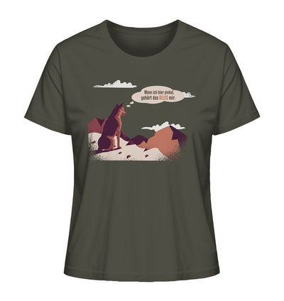 Schäferhund in den Bergen - Ladies Organic Shirt Khaki / XS