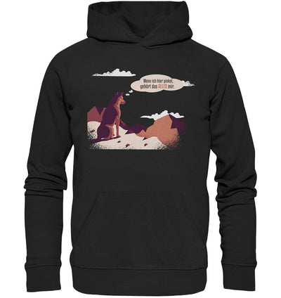 Schäferhund in den Bergen - Organic Hoodie Black / XS