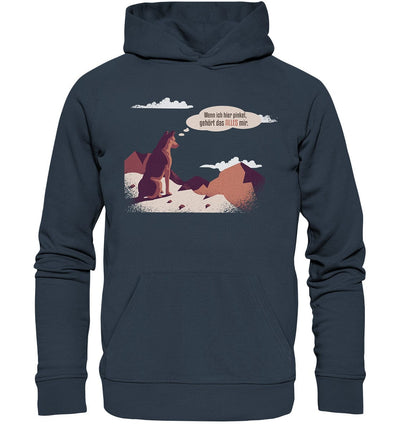 Schäferhund in den Bergen - Organic Hoodie India Ink Grey / XS
