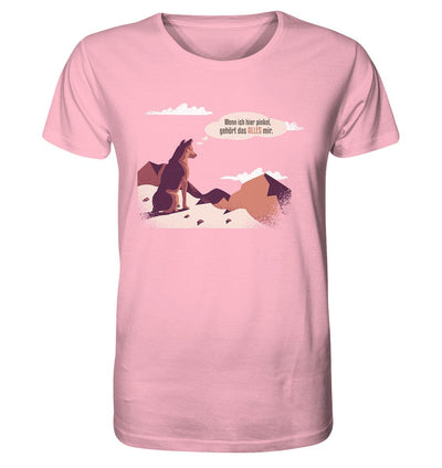 Schäferhund in den Bergen - Organic Shirt Cotton Pink / XS
