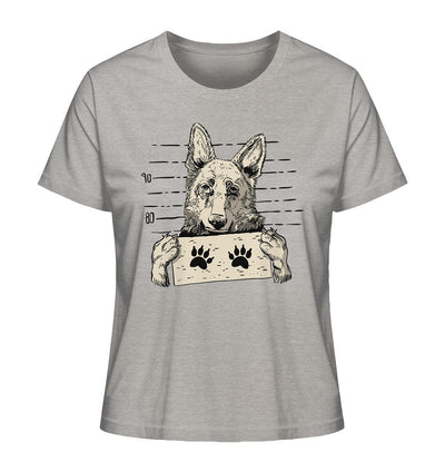 Schäferhund - Mugshot - Ladies Organic Shirt Heather Grey / XS
