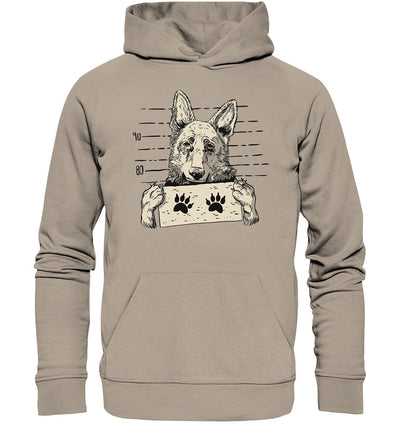 Schäferhund - Mugshot - Organic Hoodie Desert Dust / XS