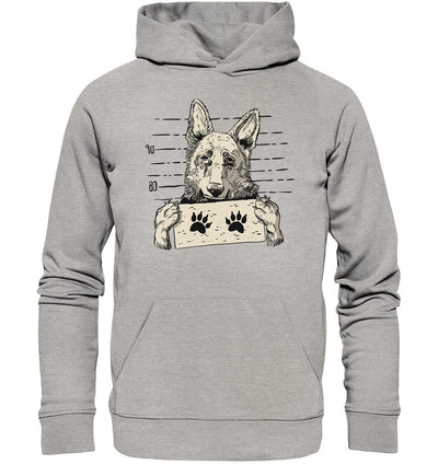 Schäferhund - Mugshot - Organic Hoodie Heather Grey / XS