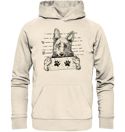 Schäferhund - Mugshot - Organic Hoodie Natural Raw / XS