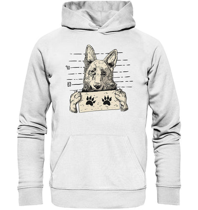 Schäferhund - Mugshot - Organic Hoodie White / XS