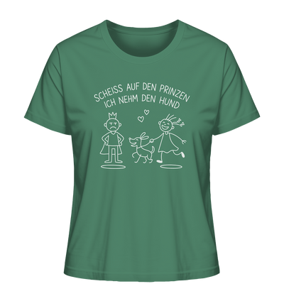 Scheiss auf den Prinzen ich nehm den Hund - Ladies Organic Shirt Green Bay / XS