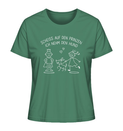 Scheiss auf den Prinzen ich nehm den Hund - Ladies Organic Shirt Green Bay / XS