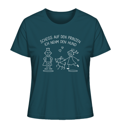 Scheiss auf den Prinzen ich nehm den Hund - Ladies Organic Shirt Stargazer / XS